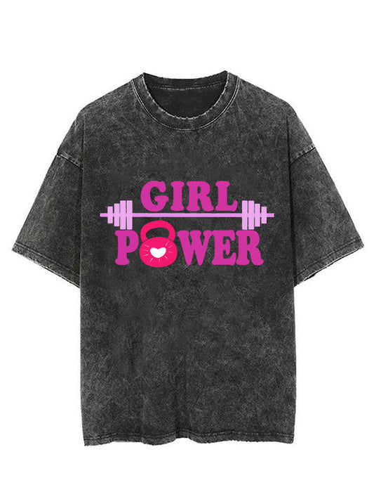 Girl Power Vintage Gym Shirt