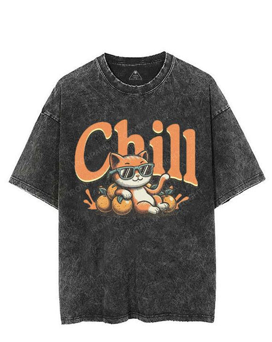 CHILL KITTEN VINTAGE GYM SHIRT