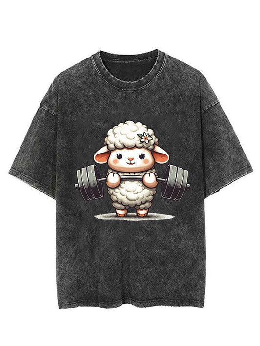 weightlifting lamb Vintage Gym Shirt