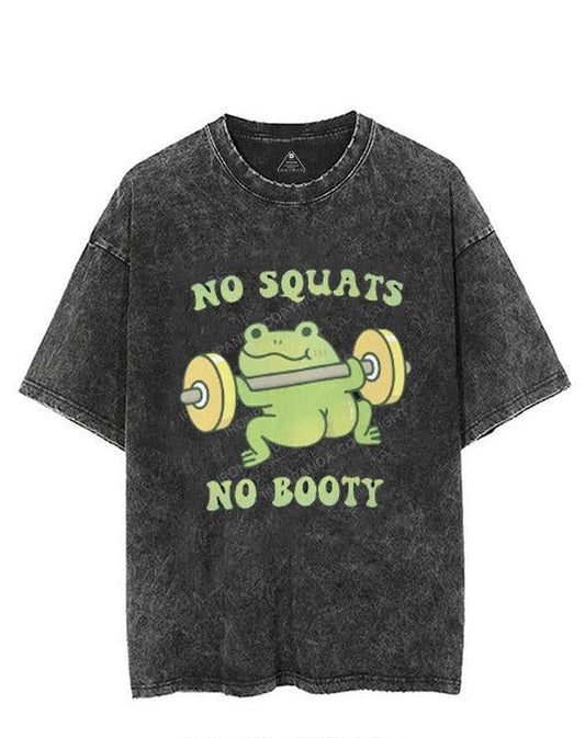 FROG NO SQUATS NO BOOTY VINTAGE GYM SHIRT