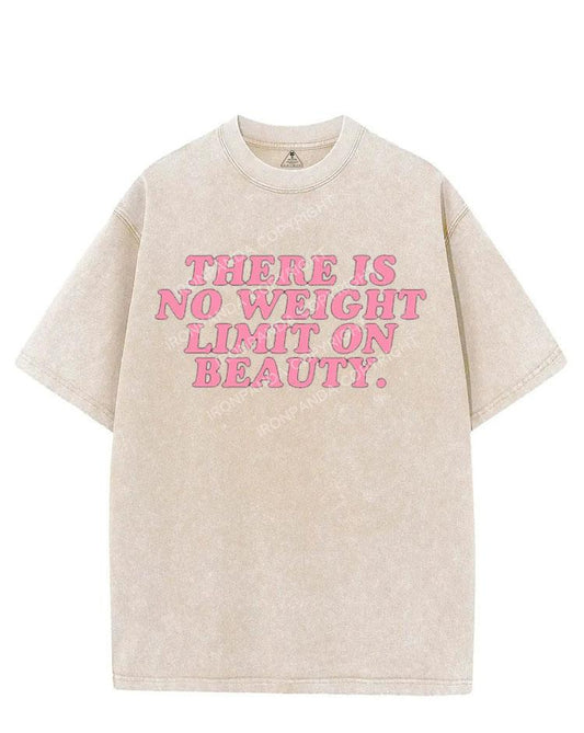 THERE IS NO WEIGHT LIMIT ON BEAUTY VINTAGE GYM SHIRT