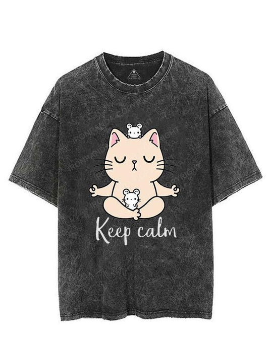 Keep Calm VINTAGE GYM SHIRT