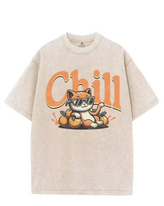 CHILL KITTEN VINTAGE GYM SHIRT