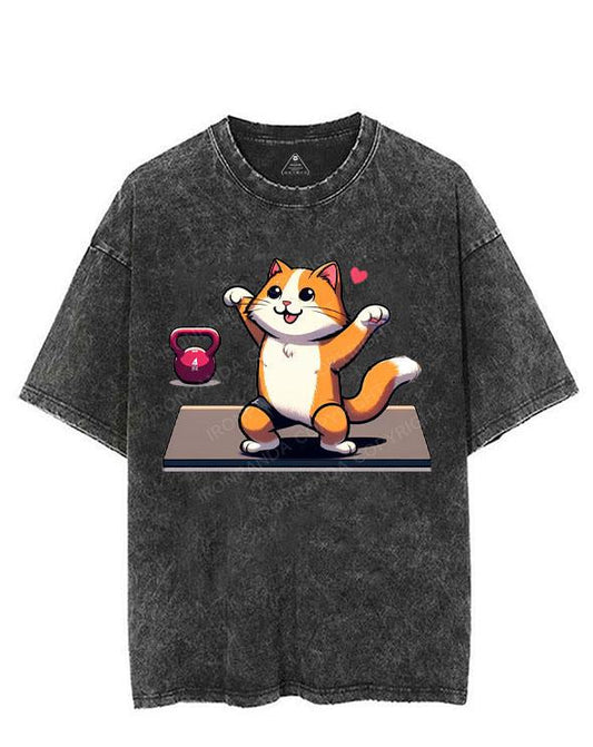 MUSCLE MEOW VINTAGE GYM SHIRT