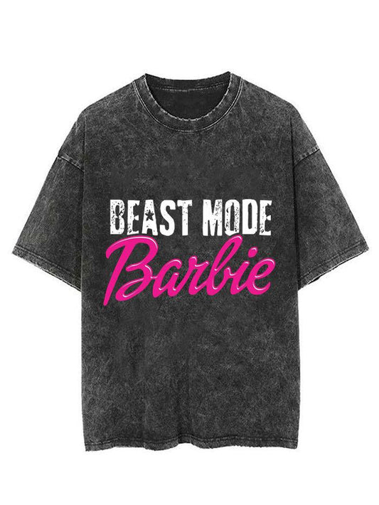 BEAST MODE BARBIE VINTAGE GYM SHIRT