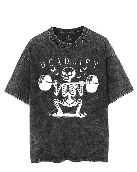 DEADLIFT SKELETON VINTAGE GYM SHIRT