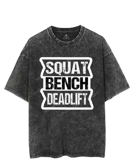 SQUAT BENCH DEADLIFT VINTAGE GYM SHIRT