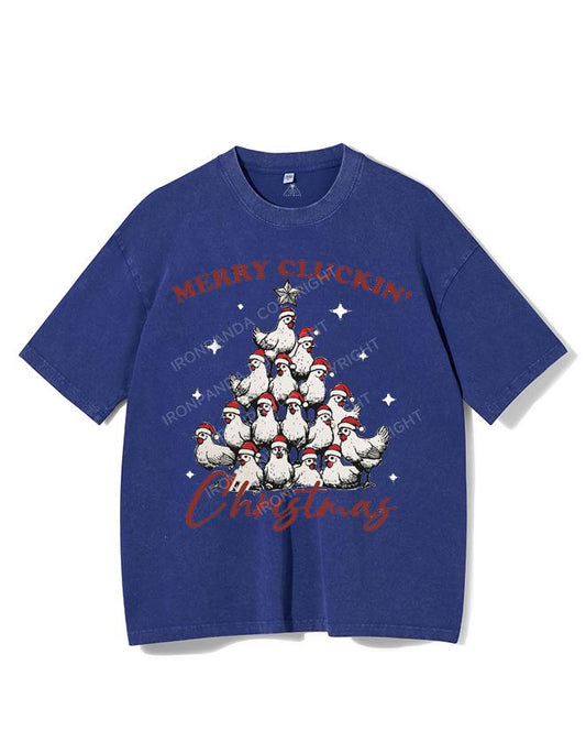 MERRY CLUCKIN' CHRISTMAS VINTAGE GYM SHIRT