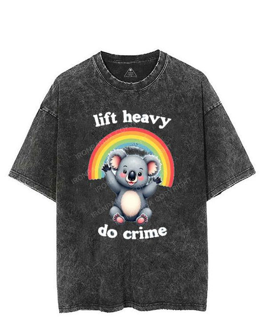 Lift Heavy Do Crime VINTAGE GYM SHIRT