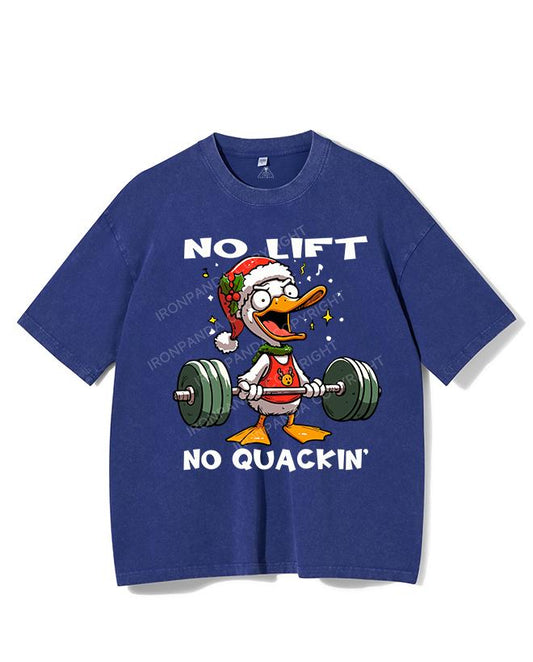 NO LIFT NO QUACKIN' VINTAGE GYM SHIRT