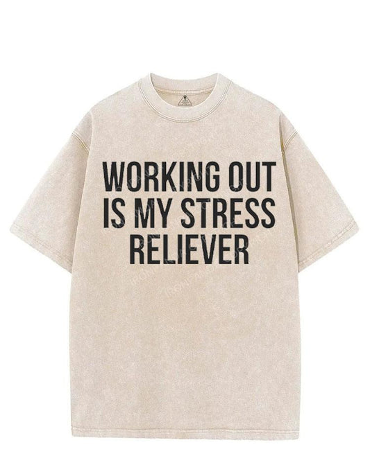 WORKING OUT IS MY STRESS RELIEVER VINTAGE GYM SHIRT