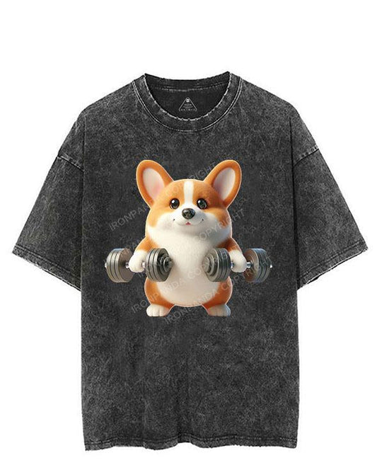 BEEFY CORGI VINTAGE GYM SHIRT