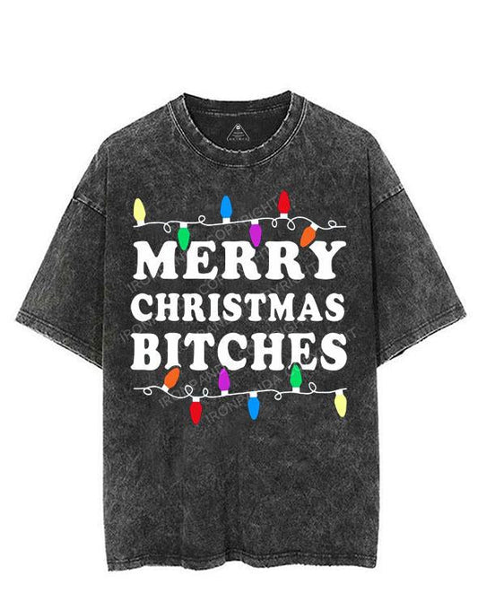 MERRY CHRISTMAS BITCHES VINTAGE GYM SHIRT