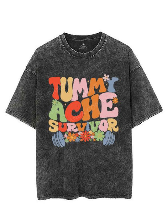 Tummy Ache Survivor VINTAGE GYM SHIRT