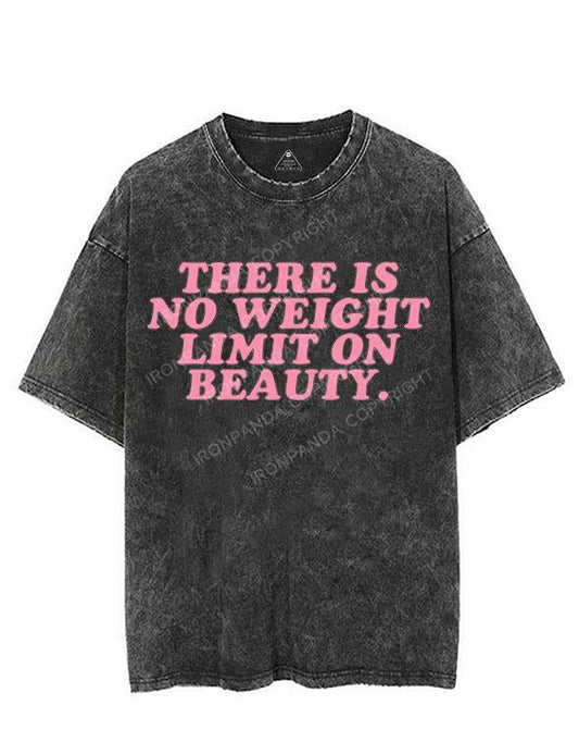 THERE IS NO WEIGHT LIMIT ON BEAUTY VINTAGE GYM SHIRT