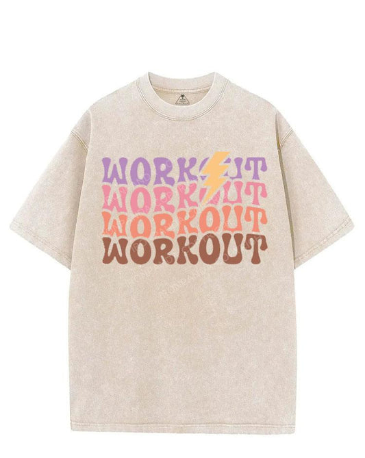WORKOUT WORKOUT VINTAGE GYM SHIRT