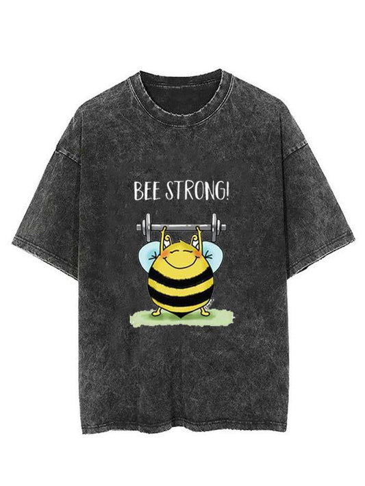 BEE STRONG VINTAGE GYM SHIRT