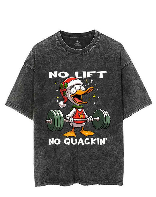 NO LIFT NO QUACKIN' VINTAGE GYM SHIRT