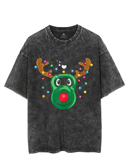 Workout Reindeer VINTAGE GYM SHIRT
