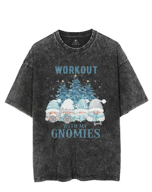 WORKOUT WITH MY GNOMIES VINTAGE GYM SHIRT