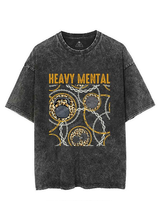 HEAVY MENTAL VINTAGE GYM SHIRT