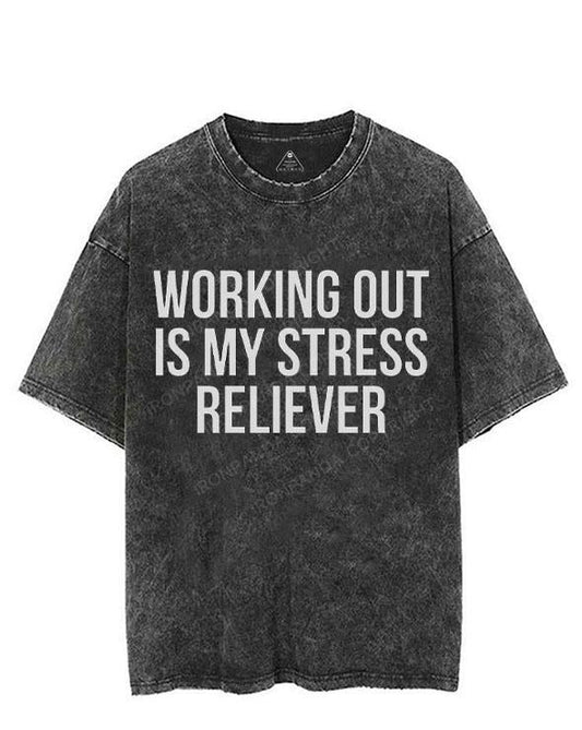 WORKING OUT IS MY STRESS RELIEVER VINTAGE GYM SHIRT