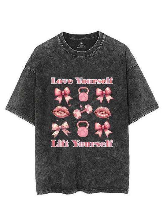 LOVE YOURSELF LIFT YOURSELF VINTAGE GYM SHIRT