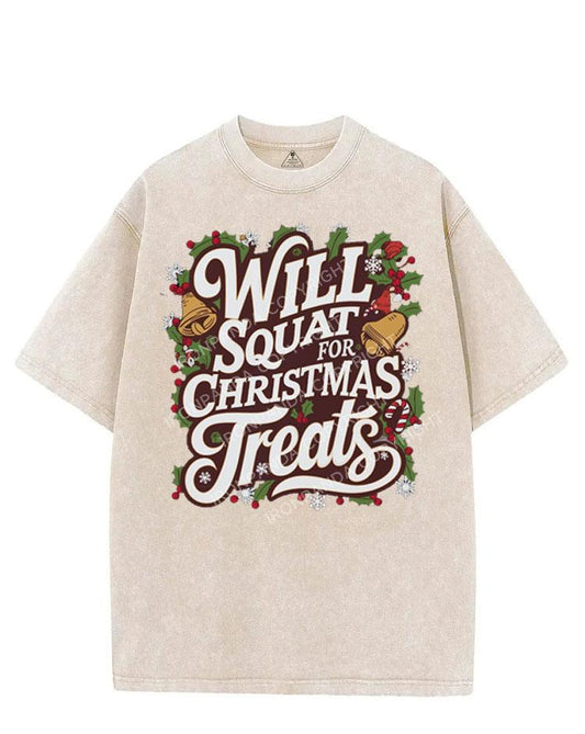 WILL SQUAT FOR CHRISTMAS TREATS VINTAGE GYM SHIRT