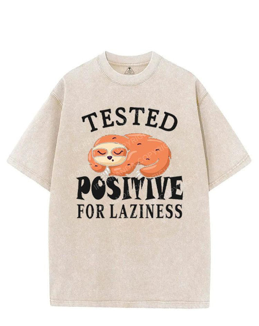 TESTED POSITIVE FOR LAZINESS VINTAGE GYM SHIRT