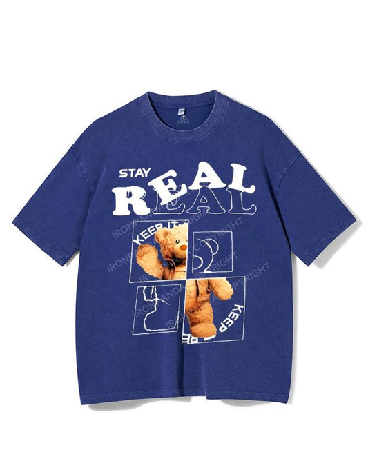 STAY REAL VINTAGE GYM SHIRT