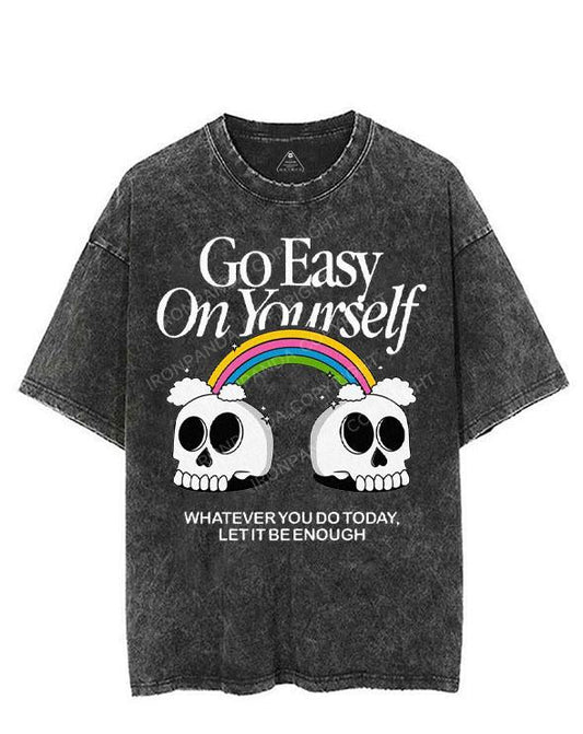 GO EASY ON YOURSELF VINTAGE GYM SHIRT