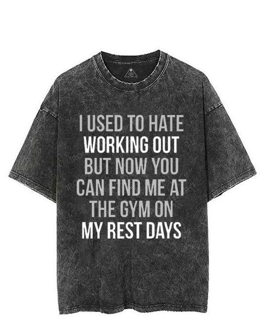 I USED TO HATE WORKING OUT VINTAGE GYM SHIRT