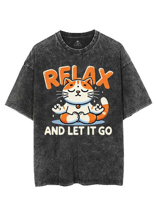 RELAX AND LET IT GO VINTAGE GYM SHIRT