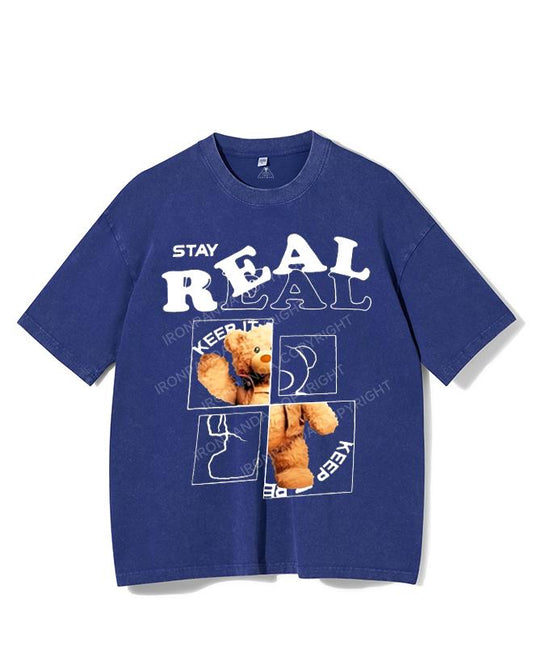 STAY REAL VINTAGE GYM SHIRT
