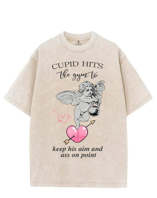 CUPID HITS THE GYM TO KEEP HIS AIM AND ASS ON POINT VINTAGE GYM SHIRT