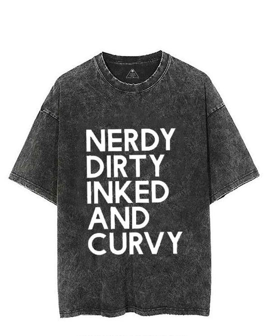 NERDY, DIRTY, INKED AND CURVY VINTAGE GYM SHIRT