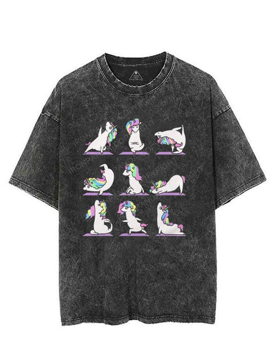 yoga unicorn VINTAGE GYM SHIRT