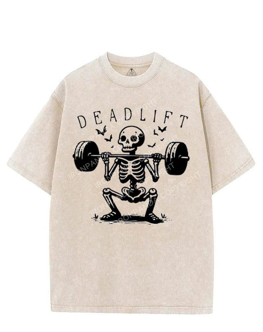 DEADLIFT SKELETON VINTAGE GYM SHIRT