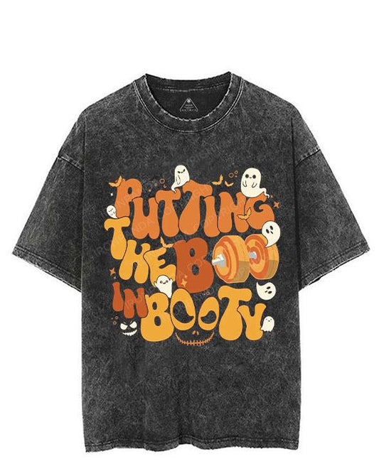 puting the boo in booty VINTAGE GYM SHIRT