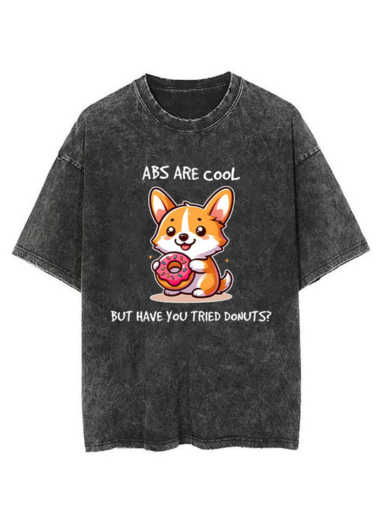 Abs are cool donuts VINTAGE GYM SHIRT