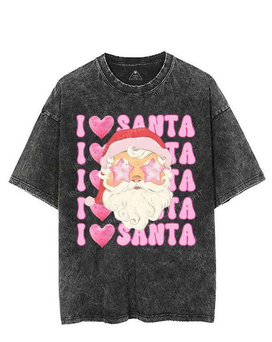 I LOVE SANTA VINTAGE GYM SHIRT