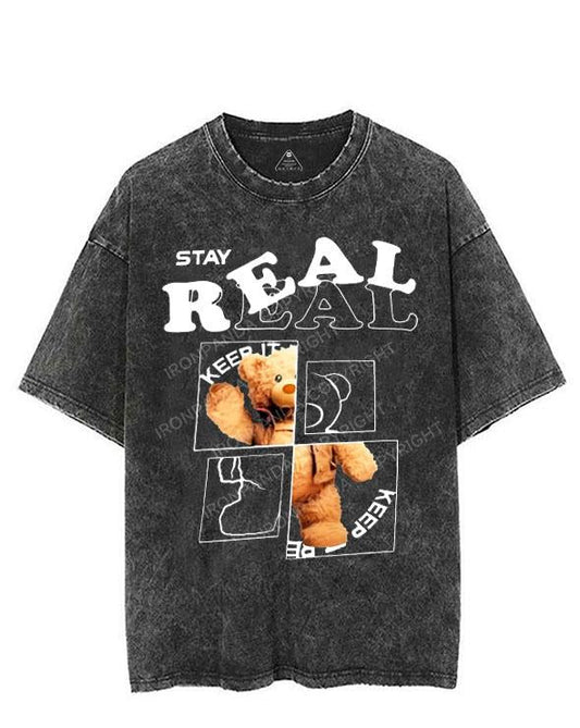 STAY REAL VINTAGE GYM SHIRT