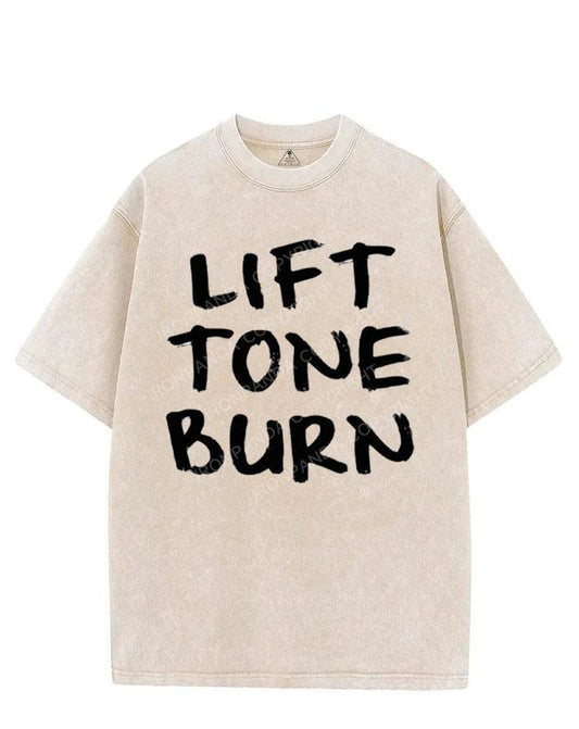 LIFT TONE BURN VINTAGE GYM SHIRT