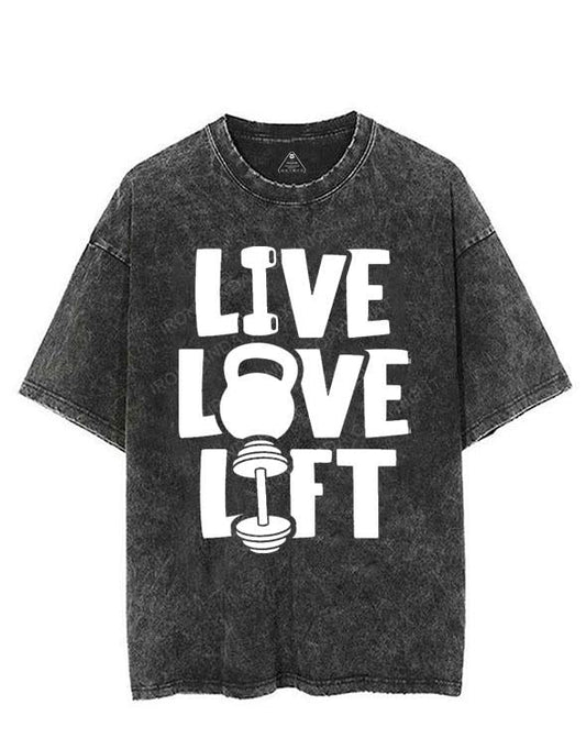 LIVE LOVE LIFT VINTAGE GYM SHIRT