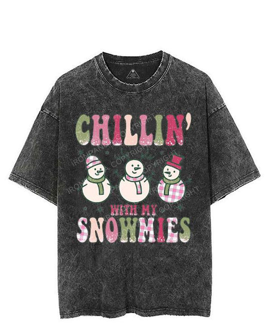 CHILLIN' WITH MY SNOWMIES VINTAGE GYM SHIRT