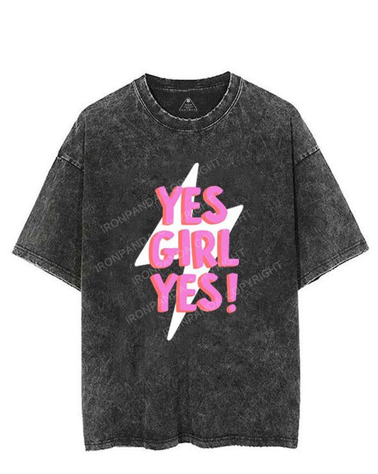 YES GIRL YES! VINTAGE GYM SHIRT