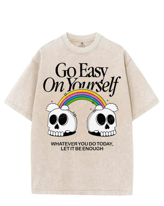 GO EASY ON YOURSELF VINTAGE GYM SHIRT