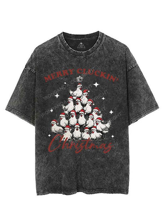 MERRY CLUCKIN' CHRISTMAS VINTAGE GYM SHIRT