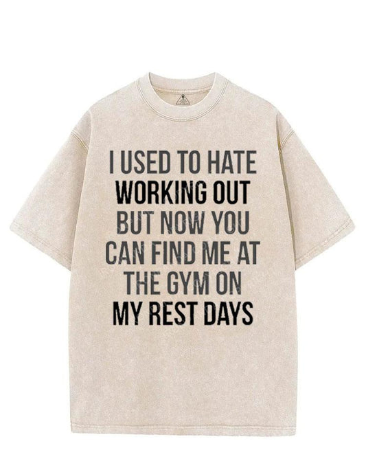 I USED TO HATE WORKING OUT VINTAGE GYM SHIRT
