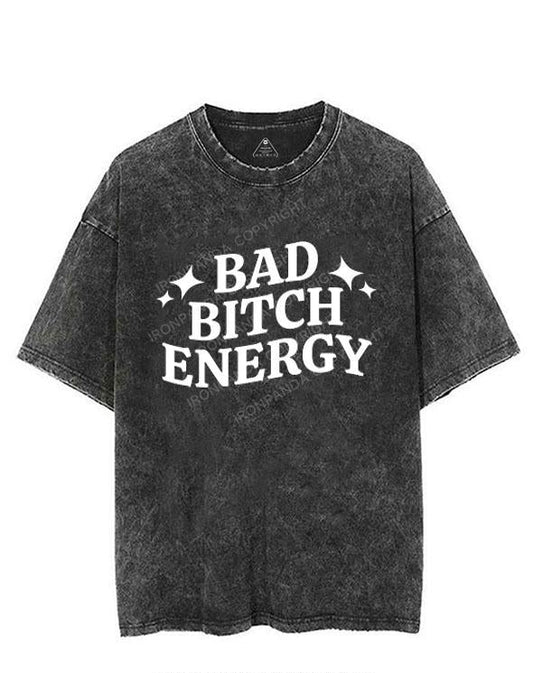 BAD BITCH ENERGY VINTAGE GYM SHIRT